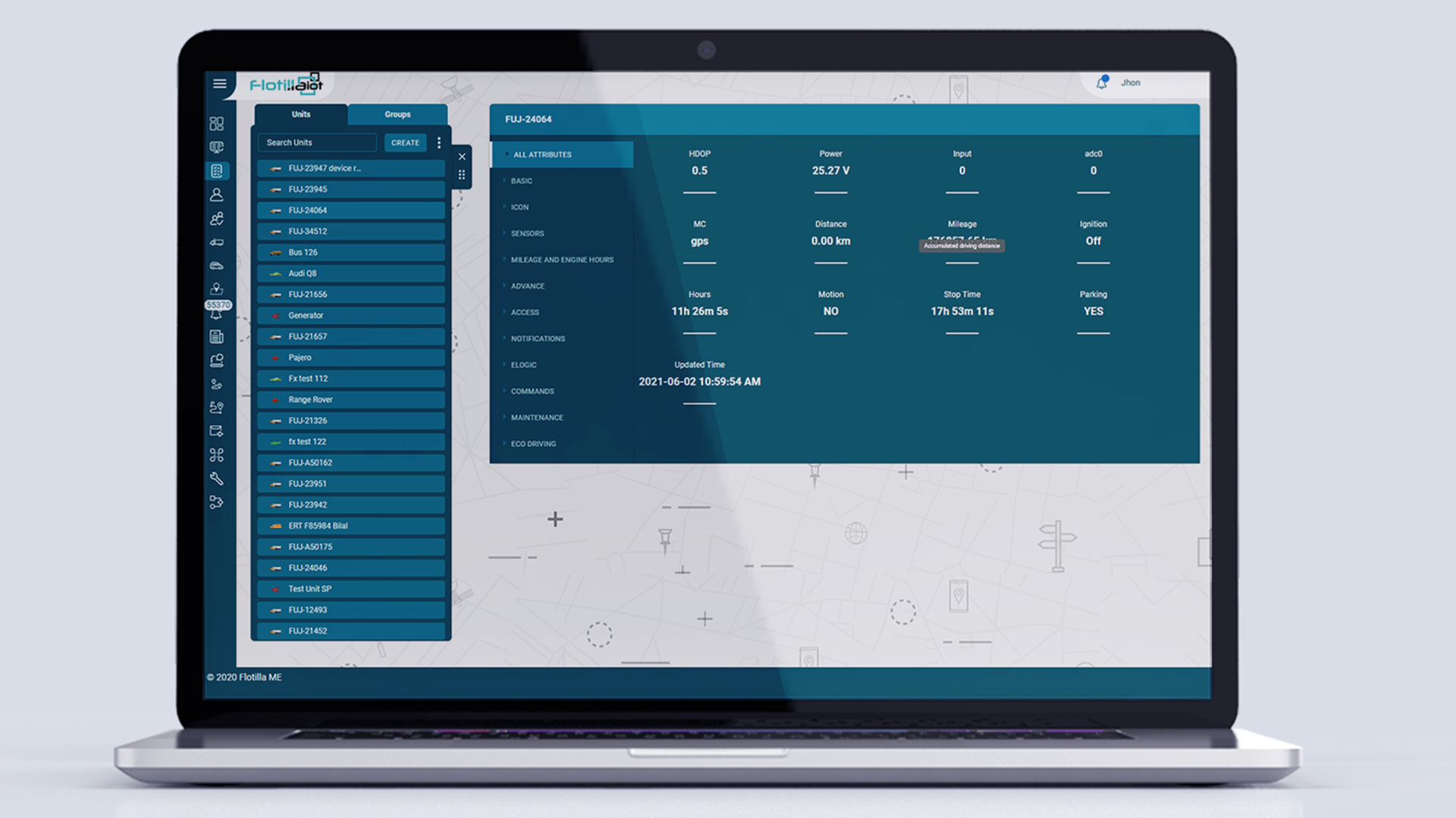screenshot of Flotilla IoT